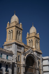 Fototapeta na wymiar Tunisia- Tunis city architecture 