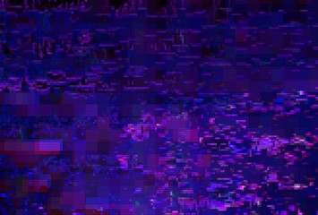 Digital noise background glitch screen, artifact data moshing.