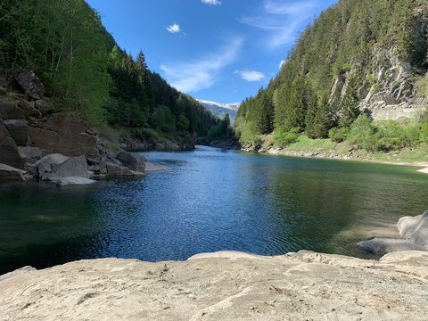 Roflaschlucht  - Fluss am San Bernardino , Spl&uuml;gen
Wasserfall beim San Bernardino Pass