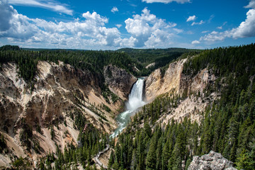 Lower fall at the Grand Canyon of Yellowstone