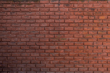 Fototapeta na wymiar Texture brick wall of red color