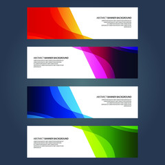Naklejka premium Vector Abstract design banner web template