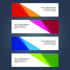 Naklejka premium Vector Abstract design banner web template