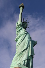 a close up of the statue of liberty © elvis santana