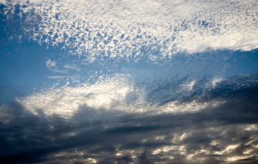 Naklejka na ściany i meble blue sky with clouds at morning