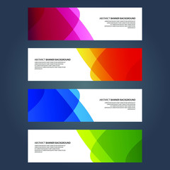 Naklejka premium Vector Abstract design banner web template