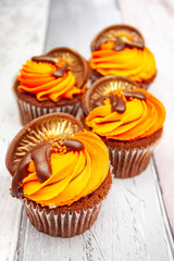 Mouth watering chocolate orange cupcakes
