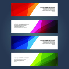 Naklejka premium Vector Abstract design banner web template