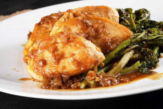 Close up Chicken Breast Dinner