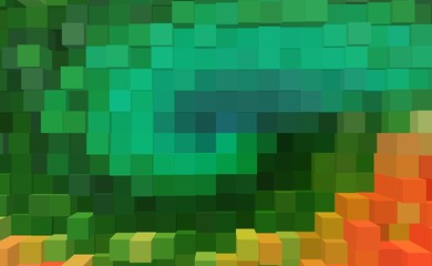 Abstract cube 3d extrude background, graphic futuristic.