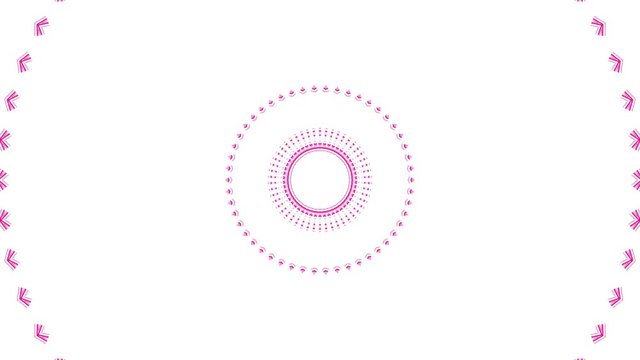 4K Animated vibrant colors MANDALAS KALEIDOSCOPE drawed, LOOP