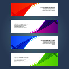 Fototapeta premium Vector Abstract design banner web template