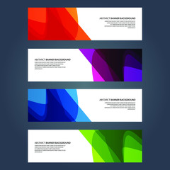 Naklejka premium Vector Abstract design banner web template