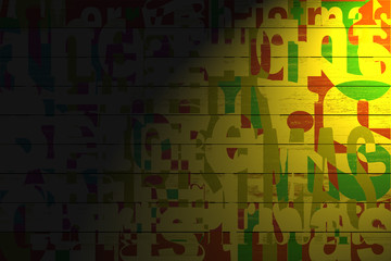 ビンテージな木板の壁（スポット）