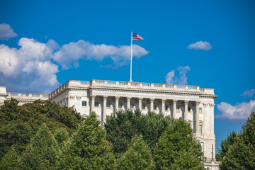 Fototapeta na wymiar House of Representatives Chamber at the US Capitol in Washington DC