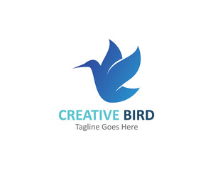 Obraz premium Creative logo design Bird vector template icon