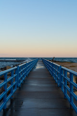 Fototapeta premium Walkway at sunrise