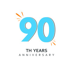 Year Anniversary Vector Template Design Illustration