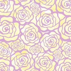 Watercolor seamless pattern with roses. Background for web pages, wedding invitations, save the date cards.