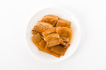 豚バラとコンニャクの煮物