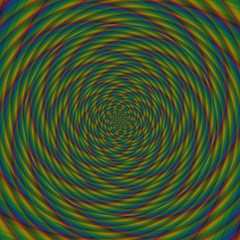 Fototapeta na wymiar Illusion background spiral pattern zig-zag, decoration swirl.