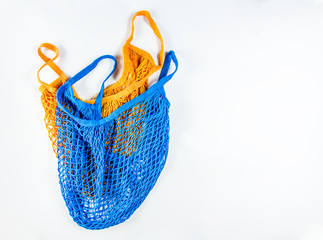 Fototapeta premium Bags of a woven bag free plastic