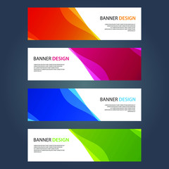 Naklejka premium Vector Abstract design banner web template