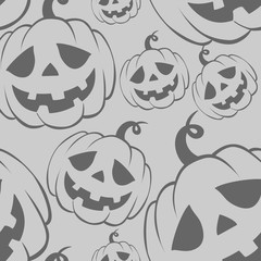 Seamless Pattern Halloween Pumpkins 04