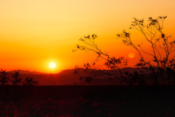Desert Double Sun Sunset