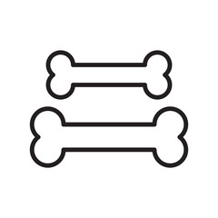 bone illustration icon logo vector template