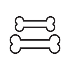 bone illustration icon logo vector template