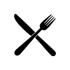 Fork and knife icon isolated on white background. Fork and knife icon in trendy design style. Fork and knife icon vector illustrasi.