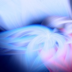 flame fractal background blue prominence. cosmos flower.