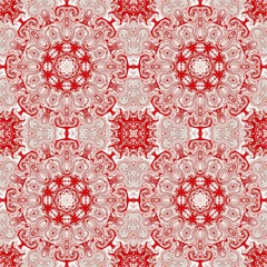 pattern background abstract red kaleidoscope. texture backdrop.