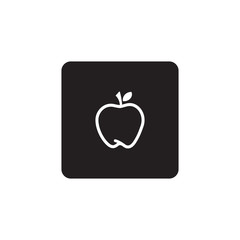 Apple fruit icon symbol vector