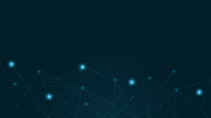 Abstract geometric Circuit connect lines and dots.Simple technology graphic background.Illustration Vector design Network technology and Connection concept.