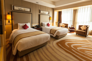 Five-star luxury hotel rooms
