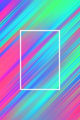 Diagonal stripes background with frame. Lines abstract design cover, catalog print.