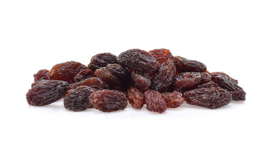 Raisins isolated on white background
