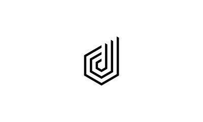 d abstract logo