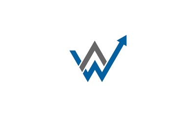 letter w arrow logo