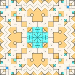 Mosaic abstract background pattern stained, color art.