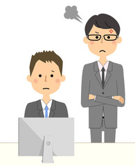 ビジネスシーン　上司と部下