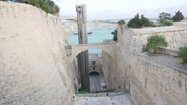 Valletta, Malta, the Barakka Lift