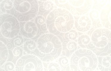 Loops ornament blur background. Pastel twirls pattern. Subtle decorative texture.