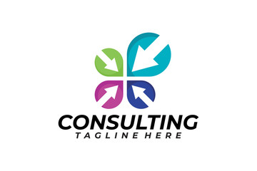 consulting logo icon vector isolated