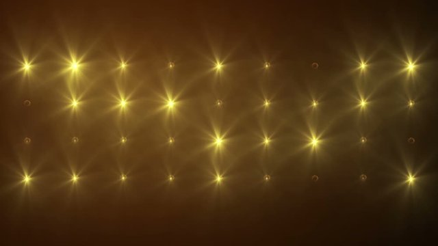 Video - LED wall with yellow lights over black background - Wall Of Lights - Disco - Party