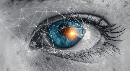 Abstract high tech eye concept