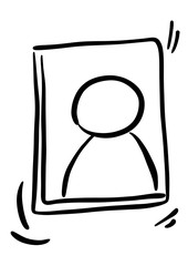 Pictograph of mirror for template logo, icon, and identity designs.