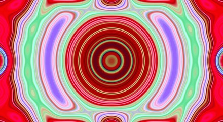 Psychedelic symmetry abstract pattern and hypnotic background, bright creative.